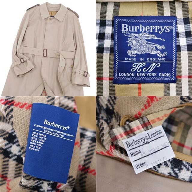 BURBERRY - バーバリー コート 英国製 シングル トレンチコート