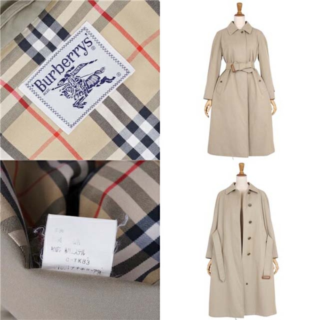 BURBERRY(バーバリー)のバーバリー ベルト付き ステンカラーコート バルマカーン 綿100％ アウター メンズのジャケット/アウター(ステンカラーコート)の商品写真