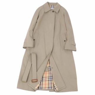 バーバリー(BURBERRY)のバーバリー ベルト付き ステンカラーコート バルマカーン 綿100％ アウター(ステンカラーコート)