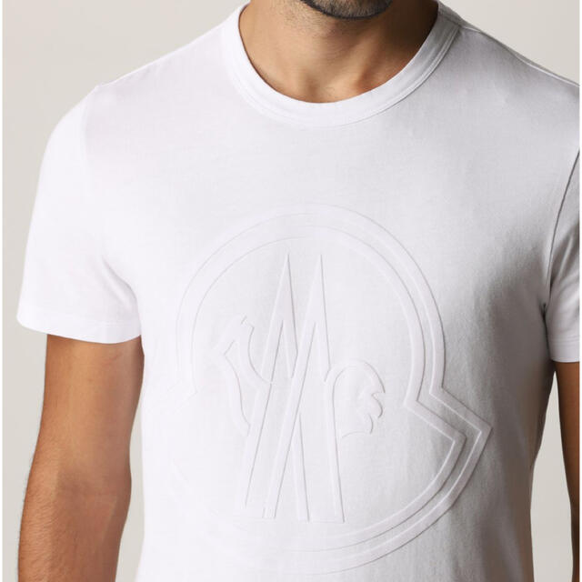 MONCLER - ☆新品☆ MONCLER ビッグロゴ Tシャツ M ホワイト