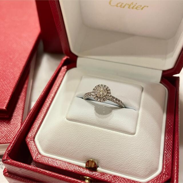 定番入荷 【期間限定値下げ】カルティエ デスティネ 0.41ct 10号 婚約