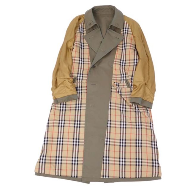 BURBERRY(バーバリー)のバーバリー コート トレンチコート 裏チェック コットン100％ アウター メンズのジャケット/アウター(ステンカラーコート)の商品写真