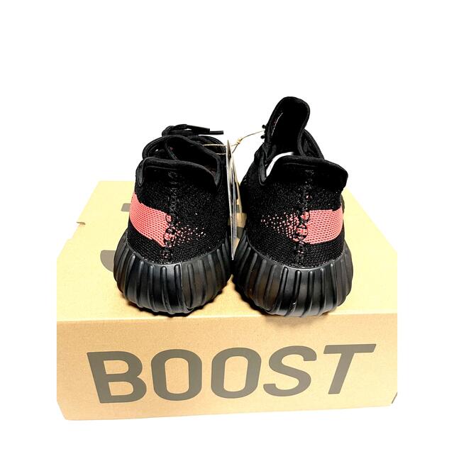 イージーブースト350 V2 コアブラック レッド 25.5 送料無料