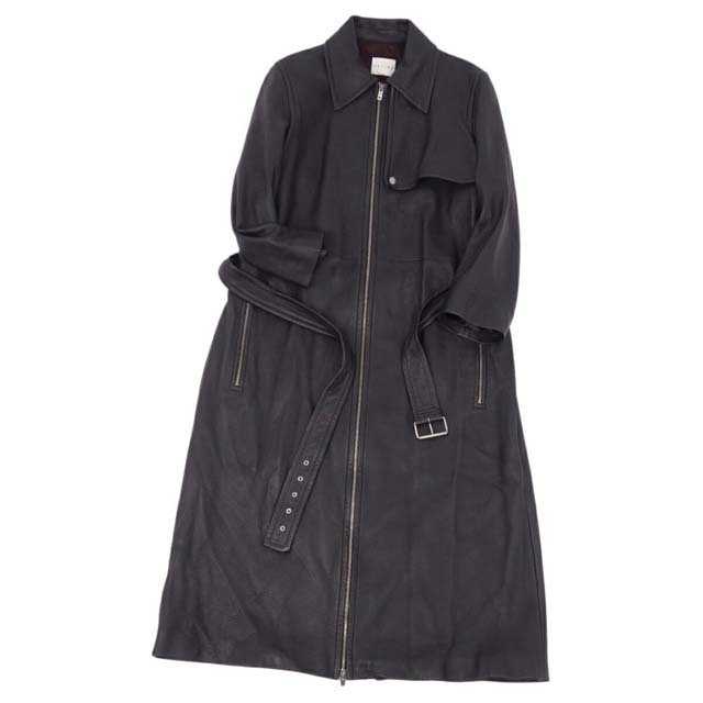CELINE - セリーヌ コート ディアスキン ジップアップ ロング CELINE - セリーヌ コート ディアスキン ジップアップ ロング