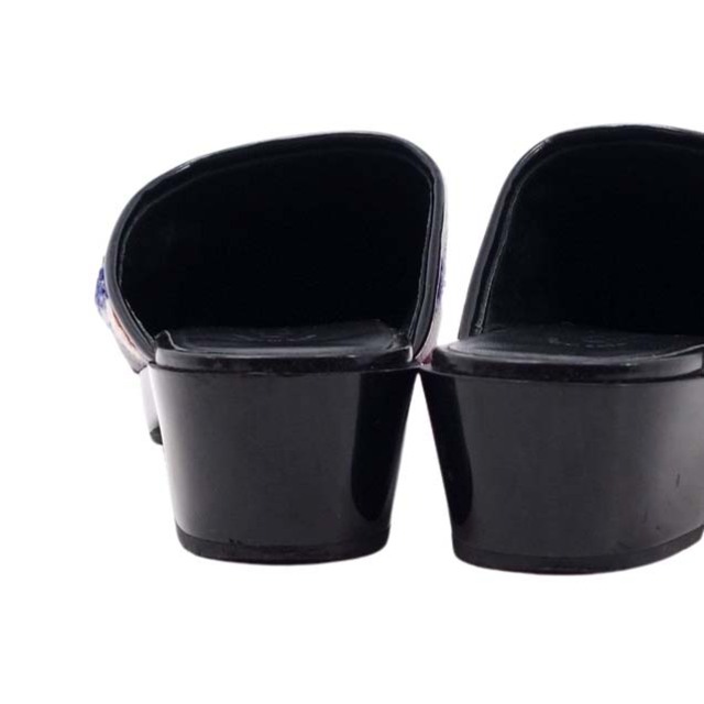 CHANEL(シャネル)のシャネル サンダル サボ ツイード パテントレザー カーフレザー ロゴ ヒール レディースの靴/シューズ(サンダル)の商品写真