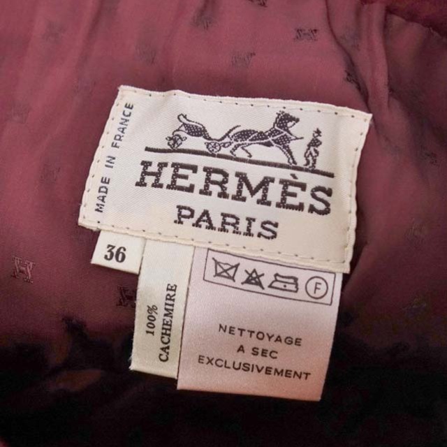 Hermes(エルメス)のエルメス スカート カシミヤ 100％ プリーツ レディース フレアスカート レディースのスカート(ひざ丈スカート)の商品写真