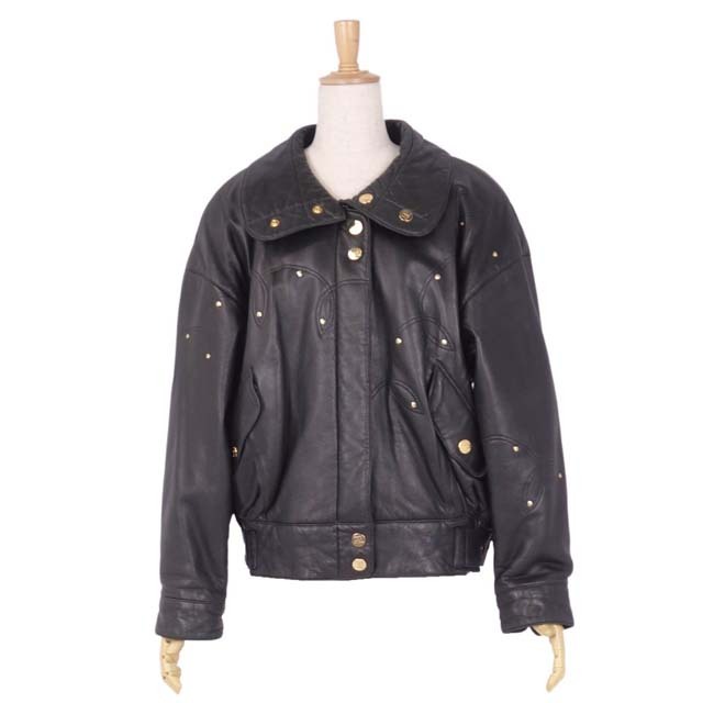 Courreges - クレージュ ジャケット レザージャケット ゴールド Courreges - クレージュ ジャケット レザージャケット ゴールド