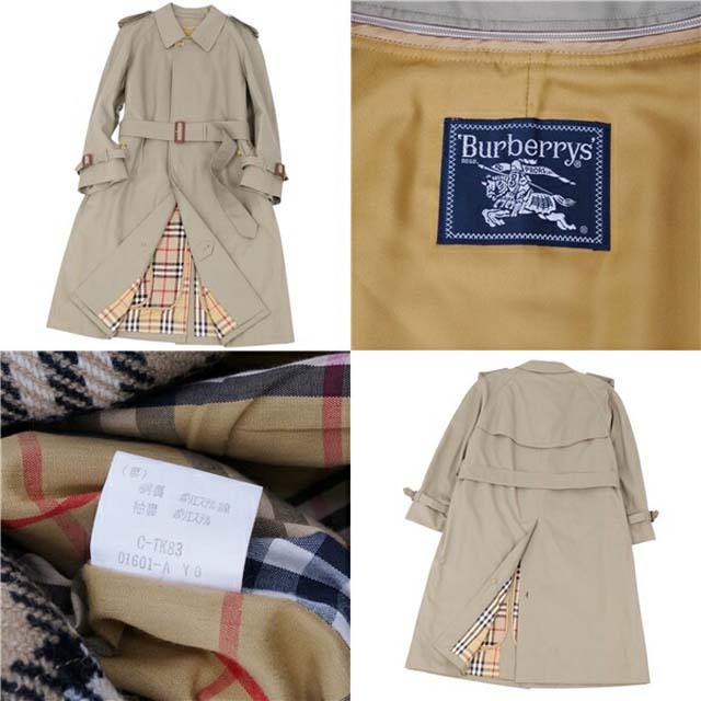 BURBERRY(バーバリー)のバーバリー コート シングル トレンチコート ライダー メンズ ライナー S相当 メンズのジャケット/アウター(ステンカラーコート)の商品写真