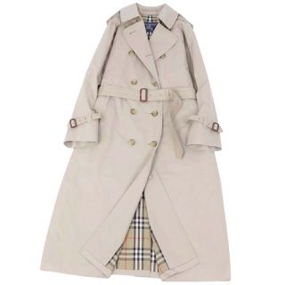 バーバリー(BURBERRY)のバーバリー コート 英国製 トレンチコート レディース コットン 裏チェック(ブルゾン)