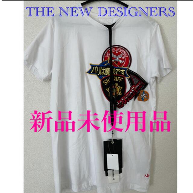THE NEW DESIGNERS ホワイト　Tシャツ　パリス　S メンズ