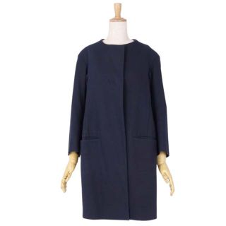 ジルサンダー(Jil Sander)のジルサンダー コート ノーカラーコート ロングコート コットン モヘヤ アウター(ブルゾン)