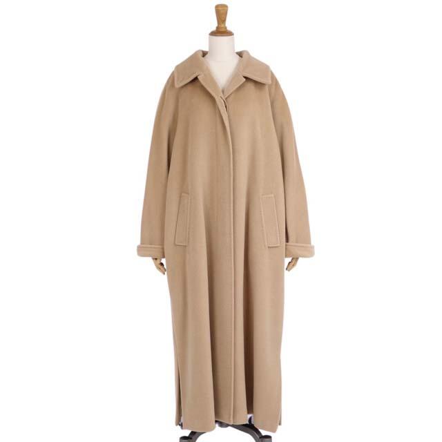 MAXMARA マックスマーラ ラップコート 38 ウール他 ロング丈 白タグ レディース AY4923B2