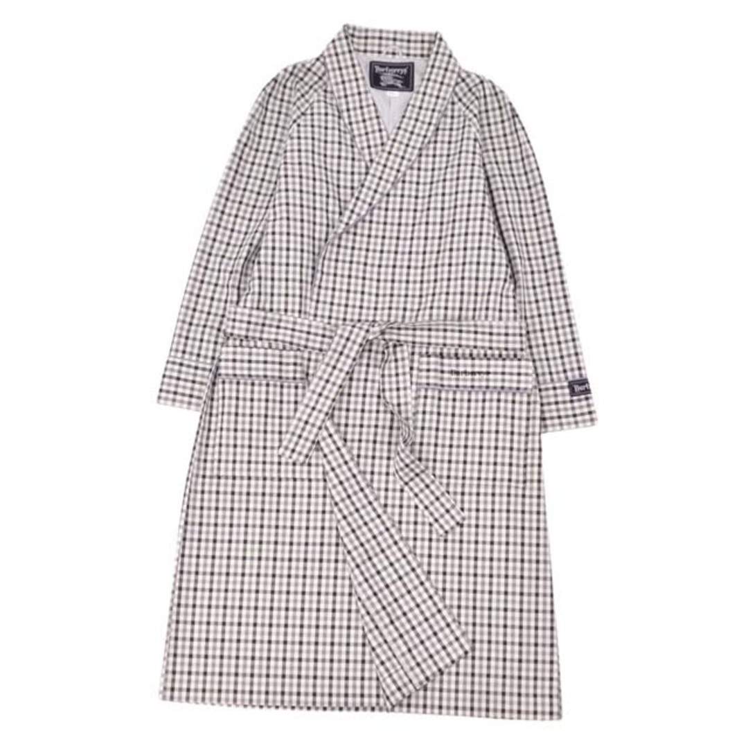 BURBERRY(バーバリー)のバーバリー ガウン コート チェック柄 コットン ベルト付 アウター メンズ M メンズのジャケット/アウター(ステンカラーコート)の商品写真