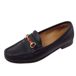 グッチ(Gucci)のグッチ ローファー ホースビット シェリーライン カーフレザー イタリア製(ローファー/革靴)