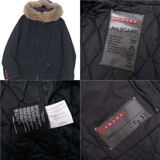 PRADA - プラダ スポーツ コート 中綿 裏キルティング ファー付き