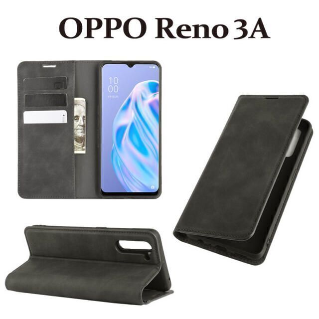 OPPO Reno３Aケース オッポ リノ3Aケース　手帳型　マグネット式 スマホ/家電/カメラのスマホアクセサリー(Androidケース)の商品写真