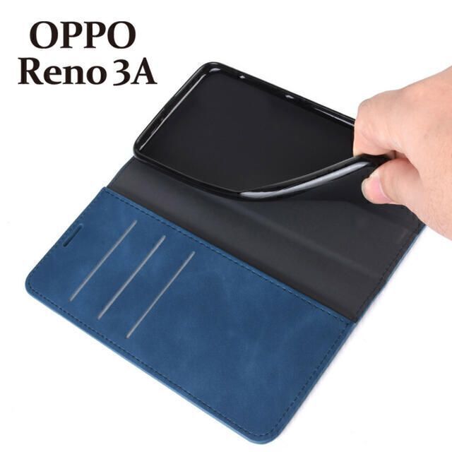 OPPO Reno３Aケース オッポ リノ3Aケース　手帳型　マグネット式 スマホ/家電/カメラのスマホアクセサリー(Androidケース)の商品写真