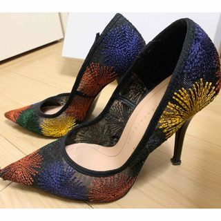 ナインウエスト(NINE WEST)の8/8〆◎NINE WEST赤ヒール黒ダイアナ薔薇シャネル秋コーチ冬ルブタン好(ハイヒール/パンプス)