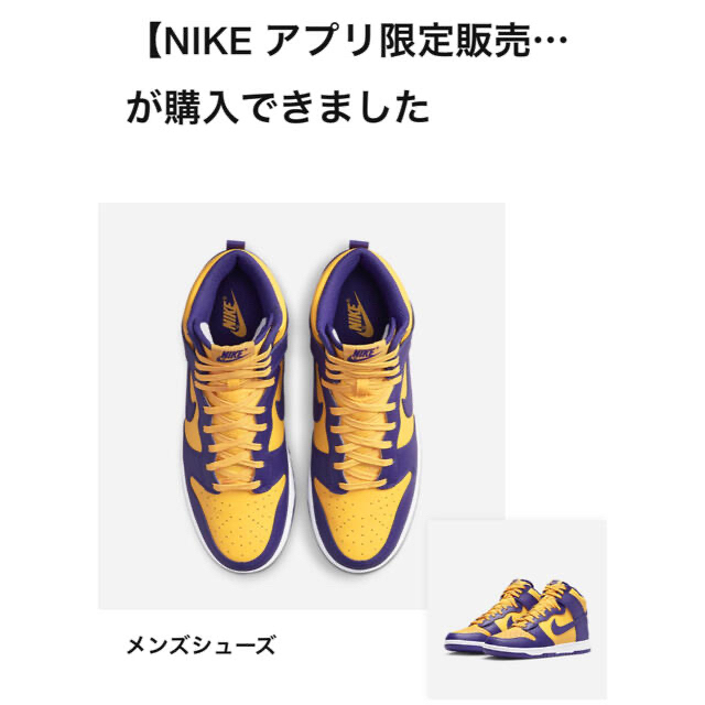 NIKE(ナイキ)のNike Dunk High Retro “LSU” 28.5 メンズの靴/シューズ(スニーカー)の商品写真