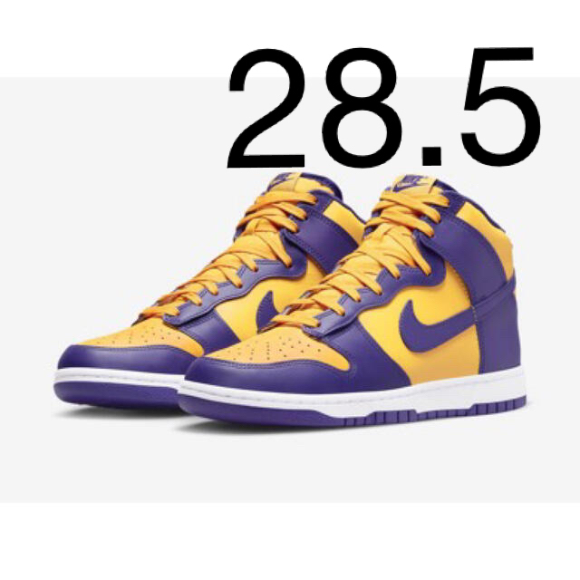 Nike Dunk High Retro “LSU” 28.5靴/シューズ