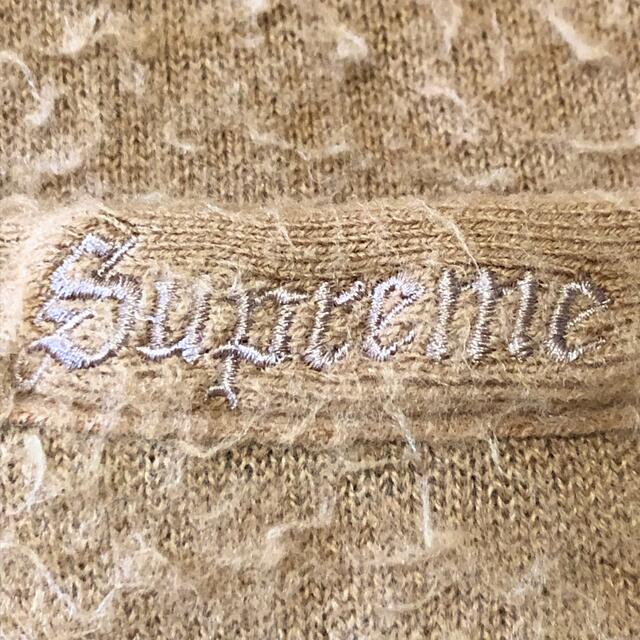 即完売 希少XL Supreme シュプリーム アクリル カーディガン 刺繍入り