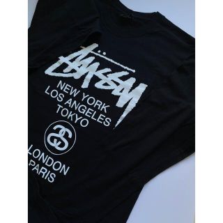 ステューシー(STUSSY)のSTUSSY ワールドツアー ロンT 美品used(Tシャツ/カットソー(七分/長袖))