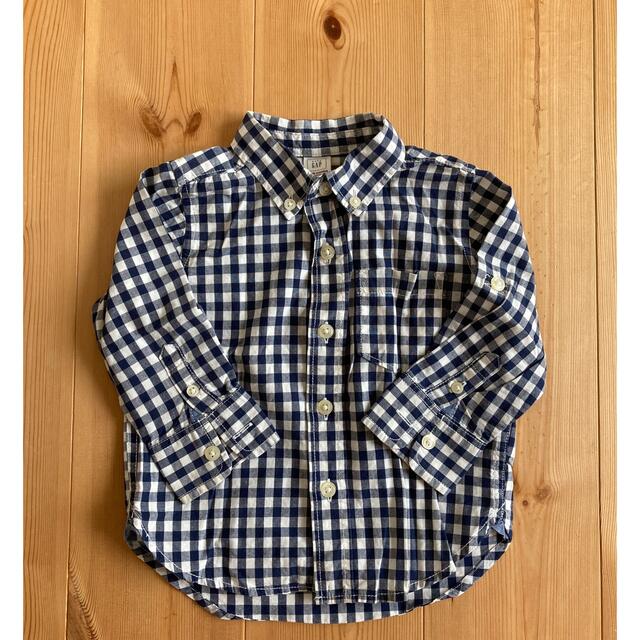 babyGAP(ベビーギャップ)のbaby gap＊ギンガムチェックシャツ キッズ/ベビー/マタニティのベビー服(~85cm)(シャツ/カットソー)の商品写真