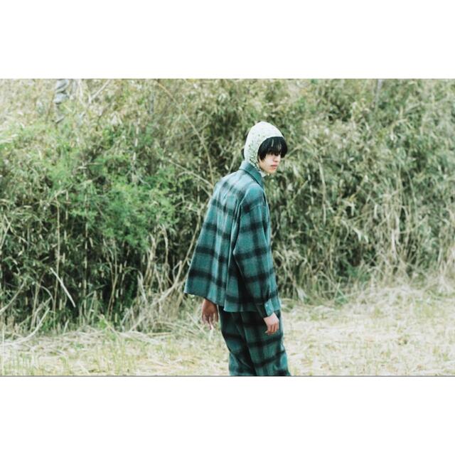 ttt_msw 21aw Wool cashmere check shirt