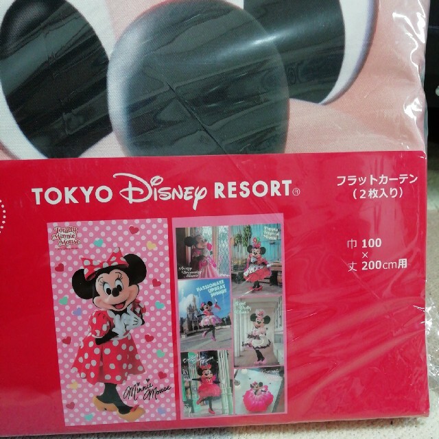 Disney(ディズニー)の新品未使用トータリーミニー　カーテン　フラットカーテン　ディズニーカーテン インテリア/住まい/日用品のカーテン/ブラインド(カーテン)の商品写真