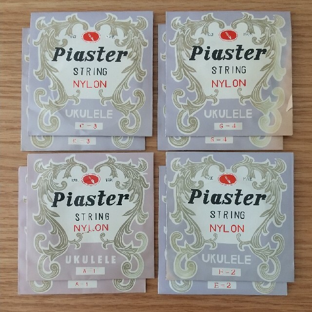 廃盤★ウクレレ弦 ★ Piaster ナイロン弦8本セット★未使用 楽器のウクレレ(その他)の商品写真