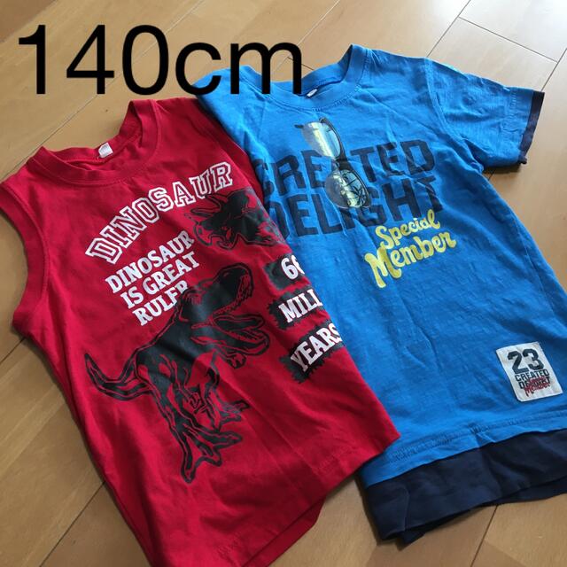 １４０cm Ｔシャツ2枚セット キッズ/ベビー/マタニティのキッズ服男の子用(90cm~)(Tシャツ/カットソー)の商品写真