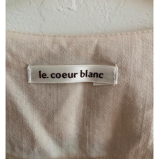 le.coeur blanc(ルクールブラン)のle.coeur blanc ルクールブラン 半袖 ブラウス レーヨン混 38 レディースのトップス(シャツ/ブラウス(半袖/袖なし))の商品写真