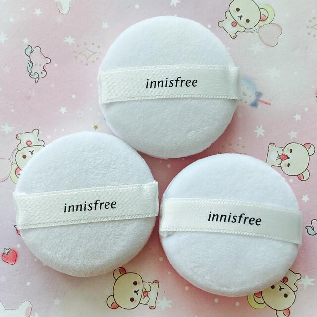 Innisfree(イニスフリー)のイニスフリー ノーセバムミネラルパウダー パフ3個セット コスメ/美容のベースメイク/化粧品(フェイスパウダー)の商品写真