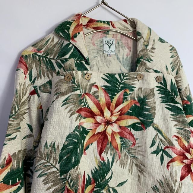美品 SOUTH2WEST8 サウスツーウェストエイト 花柄プルオーバーシャツ