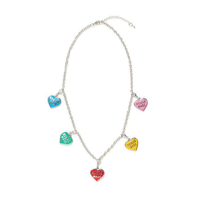 Human made  FIVE HEART NECKLACE