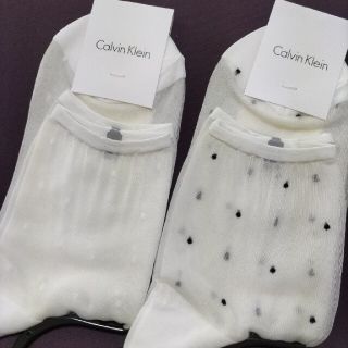 カルバンクライン(Calvin Klein)のカルバン・クライン　レディース靴下　２足セット(ソックス)