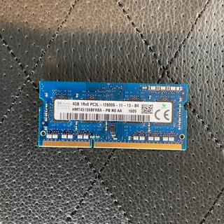 ノートパソコン用メモリー　4GB PC3L 12800(ノートPC)