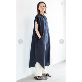 イエナ(IENA)のIENA イエナ　C/Siショートスリーブシャツワンピース　36　新品◆(ロングワンピース/マキシワンピース)