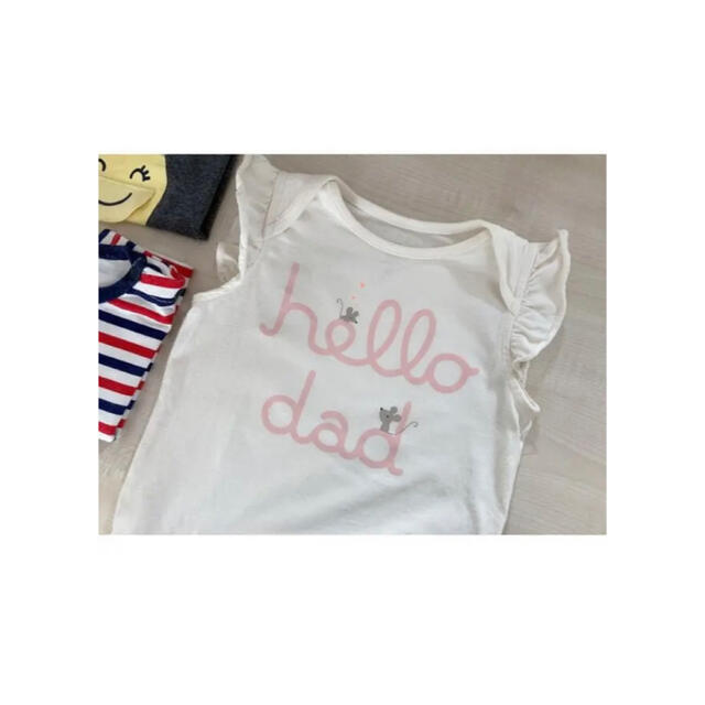 babyGAP(ベビーギャップ)の女の子（80サイズ）Tシャツ　ロンパース　3点セット キッズ/ベビー/マタニティのベビー服(~85cm)(ロンパース)の商品写真