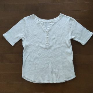 グローバルワーク(GLOBAL WORK)のグローバルワーク　キーネックリブTシャツ(Tシャツ(半袖/袖なし))