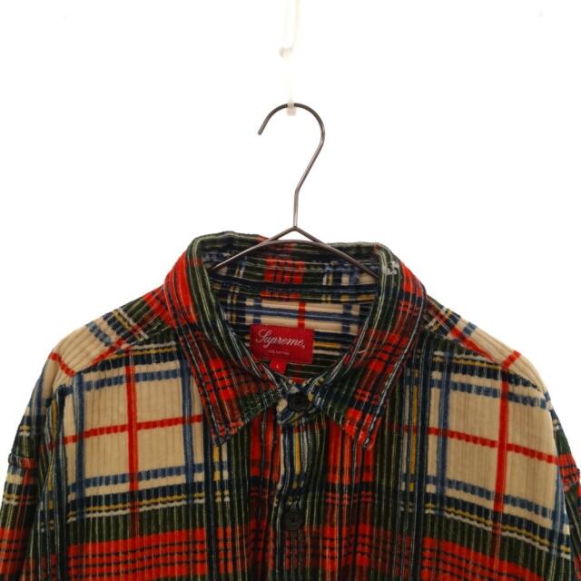 SUPREME シュプリーム 22SS Corduroy Plaid Shirt コーデュロイプラッドシャツ 長袖 マルチカラー 2