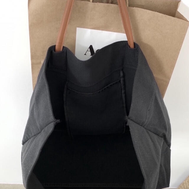 無地 シンプル キャンバス トート バッグ 大きい 黒 丈夫 帆布 canvas