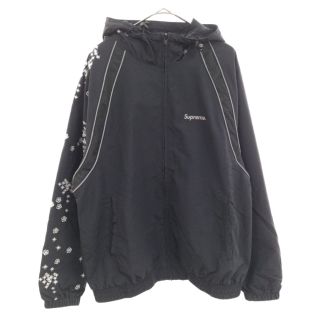 シュプリーム(Supreme)のSUPREME シュプリーム 22SS ×AOI Glow-in-the-Dark Track Jacket 葵 バック刺繍ジップアップトラックジャケット ブラック(フライトジャケット)