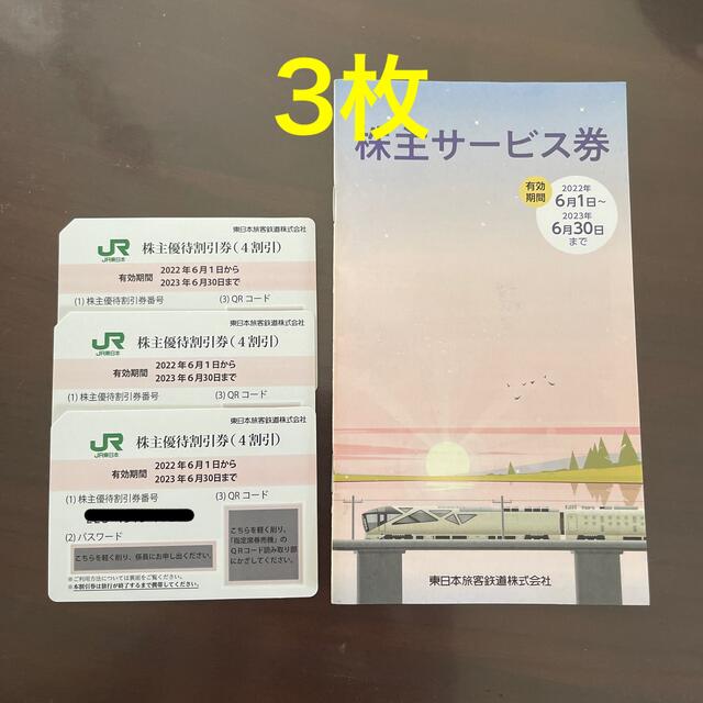 JR東日本 株主優待割引券3枚綴り