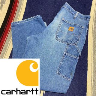 カーハート(carhartt)の90s 古着 カーハート メキシコ製 革タグ バギーパンツ ペインターパンツ(ペインターパンツ)