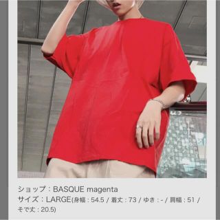 チャンピオン(Champion)のチャンピオン　メンズ　Tシャツ　赤　オーバーサイズ　女性にも　韓国ファッション(Tシャツ/カットソー(半袖/袖なし))