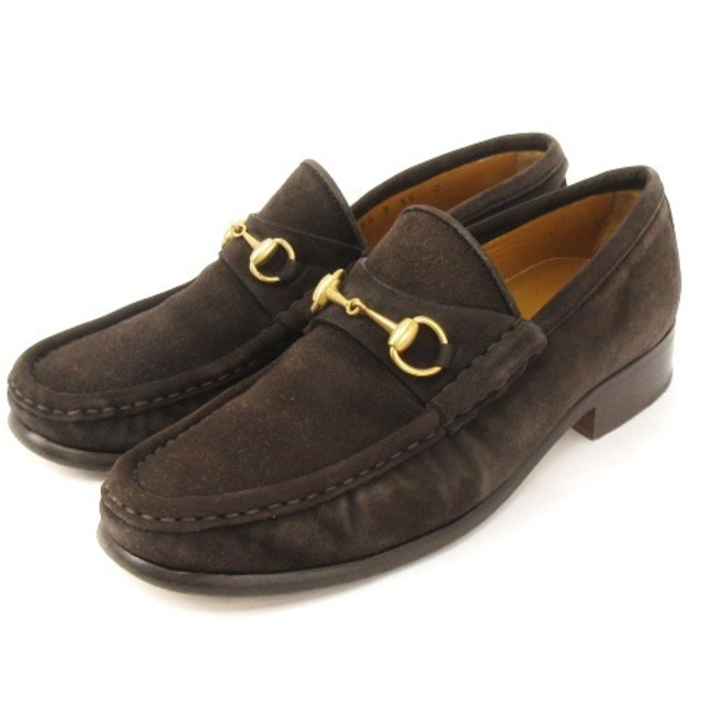 グッチ GUCCI ホースビットローファー ブラウン ECR13 | eloit.com