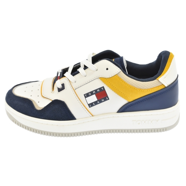 TOMMY HILFIGER(トミーヒルフィガー)のTOMMY HILFIGER トミーヒルフィガー カラーブロック バスケットシューズ ローカットスニーカー EM0EM00951 ホワイト メンズの靴/シューズ(スニーカー)の商品写真