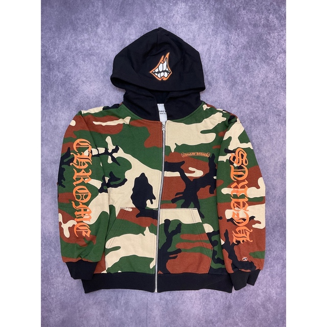 Chrome Hearts(クロムハーツ)のマリブ店購入 クロムハーツ マッティボーイ スウェットパーカー CAMO L メンズのトップス(パーカー)の商品写真