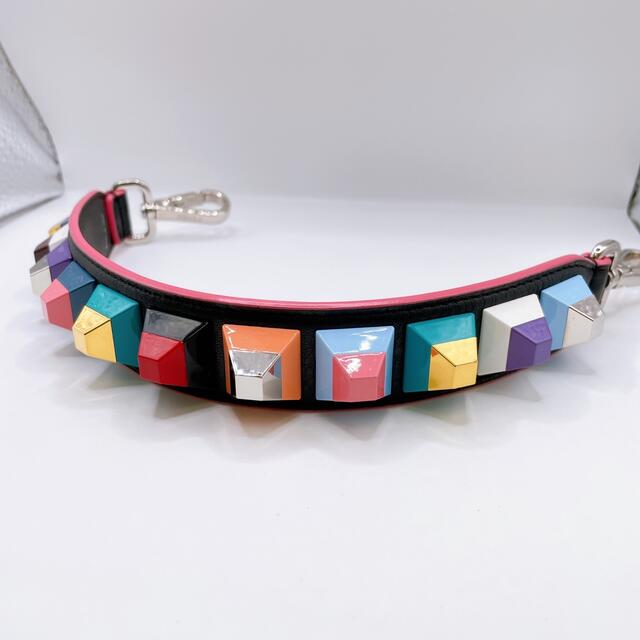 FENDI - FENDI フェンディ ストラップユー ミニ マルチカラー スタッズ